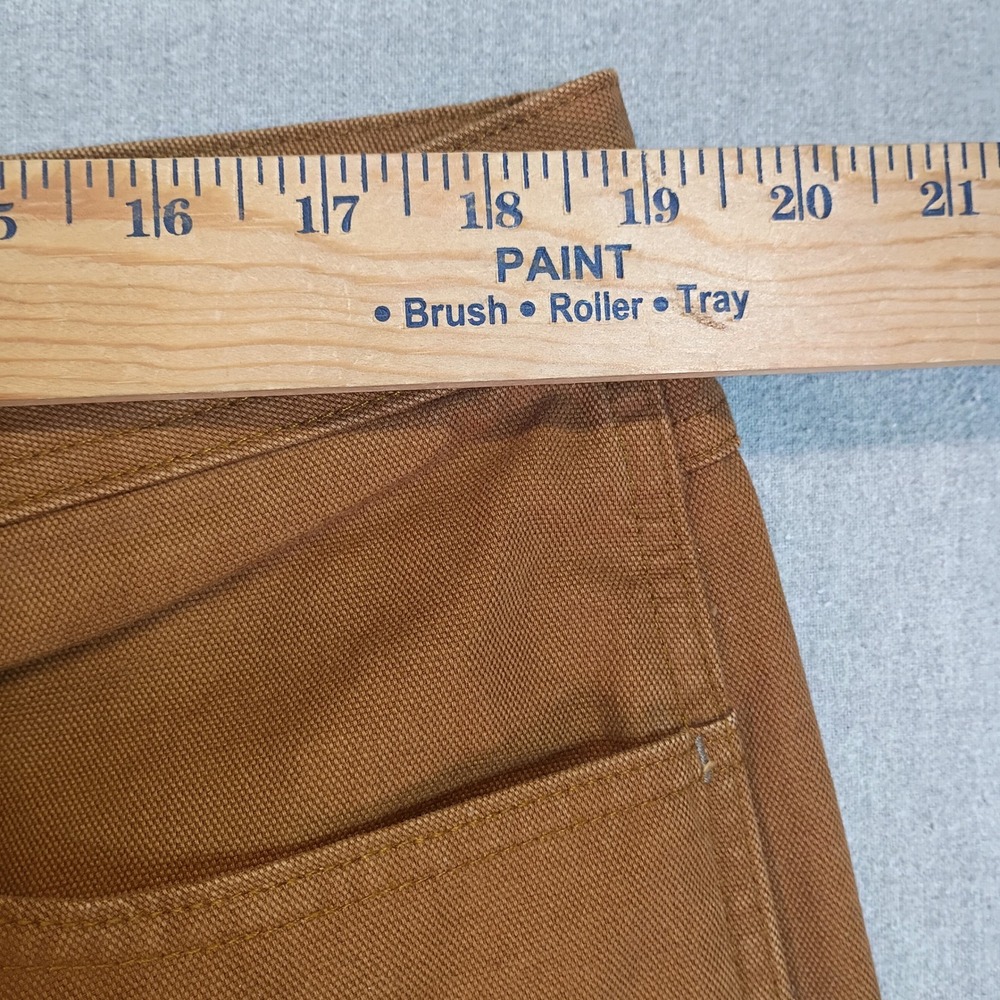 REI Co-op Double Knee Work Pants Mens 38x30 Brown Canvas Utility Trousers Gorp - Picture 5 of 10